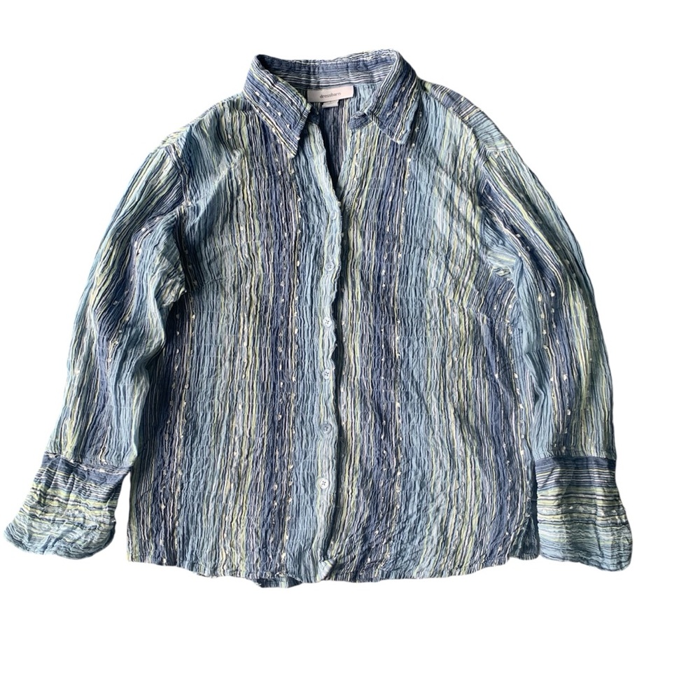Dress Barn Textured Button Down